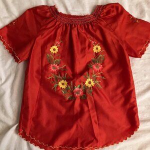 Floral vintage handmade blouse